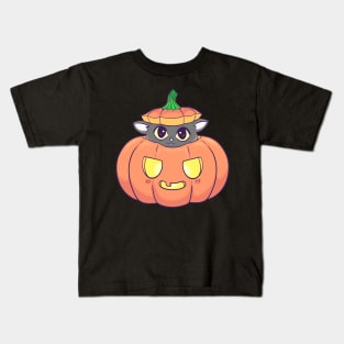 Cat-O-Lantern Kids T-Shirt